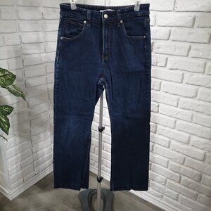 Calvin Klein Jeans Ladies Size 8 Dark Wash High Rise Bootcut Blue Jeans